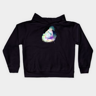 Rainbow Nebulae Wave Kids Hoodie